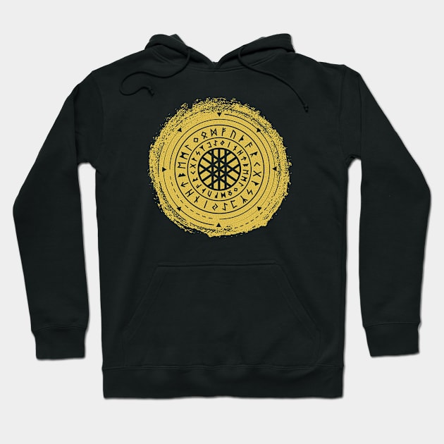 Web of Wyrd | Norse Pagan Symbol Hoodie by CelestialStudio